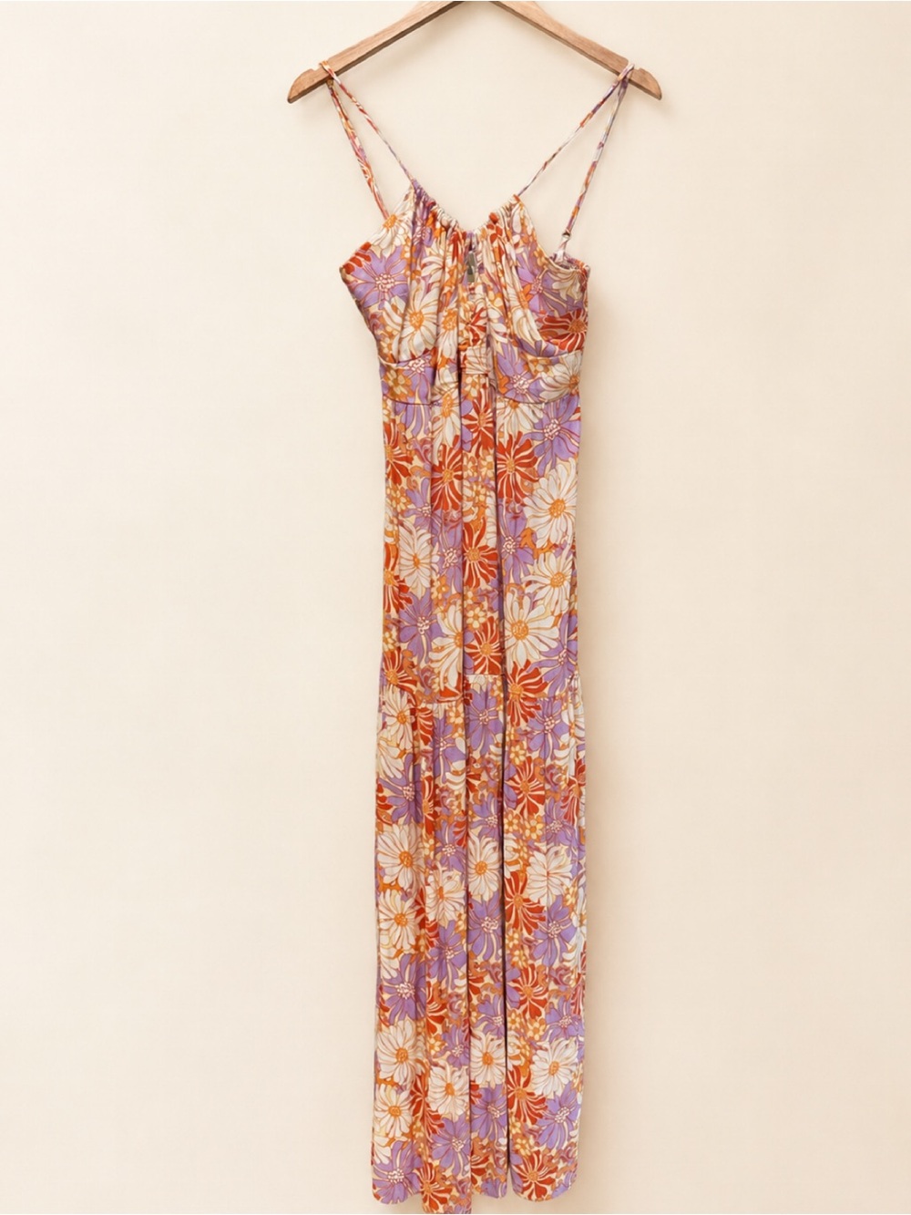 NWT L*Space Gemma Wavy Daisy Maxi Dress Size Medium